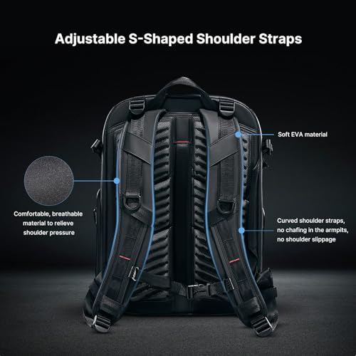 UURig ULANZI BP09 Traker Camera Backpack • 22L • Versatile Camera Travel Bag • Quick Access • Well Organized Professional Photography Storage • Shoulder Backpack • for Sony/Nikon DSLR Cameras - size: BP09 22L Shoulder Bag