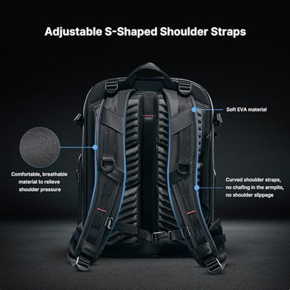 UURig ULANZI BP09 Traker Camera Backpack • 22L • Versatile Camera Travel Bag • Quick Access • Well Organized Professional Photography Storage • Shoulder Backpack • for Sony/Nikon DSLR Cameras - size: BP09 22L Shoulder Bag