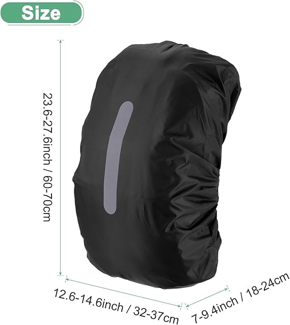 Waterproof Backpack Rain Cover,Reflective Strip Protective Cover For Outdoor Night Activities,Dust And Rain Protection(Green)