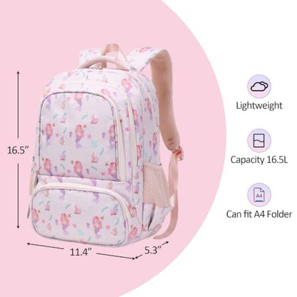abshoo Lightweight Kids Backpack For School Girls Elementary Kindergarten Bookbag School Bags (Mermaid) - color: Mermaid