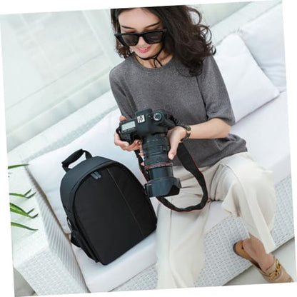NUOBESTY 1pc Waterproof Camera Bag Waterproof Backpack Camera Storage Pouch Storage Bag Backpacks Bags Bag Storage Bags for Travel Grey Nylon