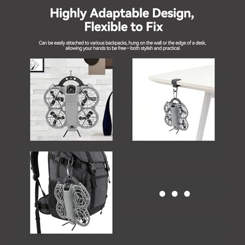 Backpack Clip Hook Mount for DJI Neo 2 Drone Body Portable Storage Desktop Wall-Mounting Fixed Hook Bracket Accessory