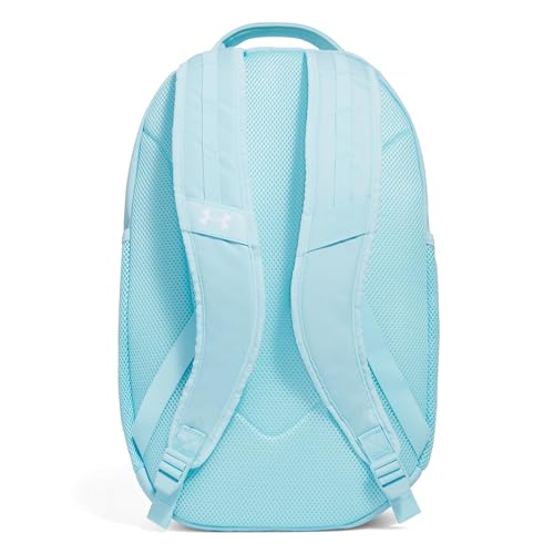 Under Armour Hustle 6.0 Backpack, Stream/Metallic Cristal Gold, One Size - color: Stream/Metallic Cristal Gold, size: One Size