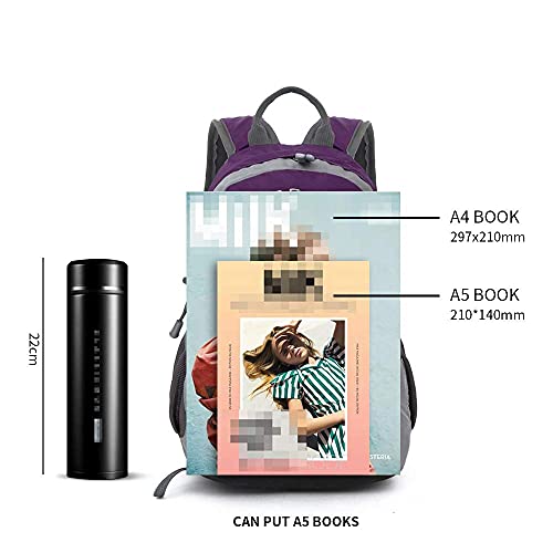 Bseash 10L Small Hiking Backpack for Kids Ages 3-6 Girls Boys Under 4 feet - color: Purple