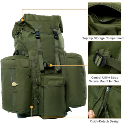 MT PLCE Tactical Backpack with Internal Frame, Military Rucksack for Outdoor, Hiking, Survival Olive Drab - color: Od