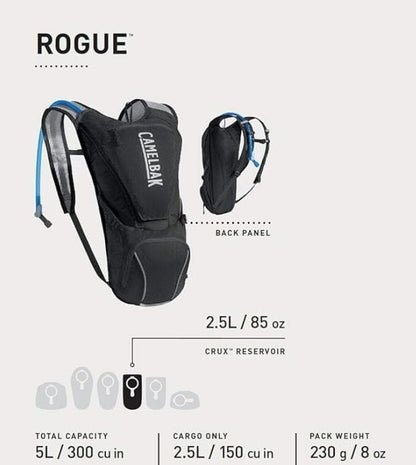 CamelBak Rogue Bike Hydration Pack 85oz, Lightweight Ventilated Design for Trail and Road Riding