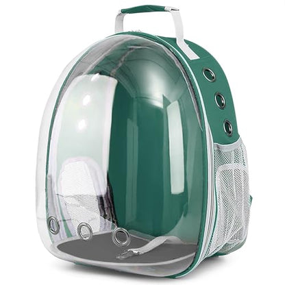 Pet Backpack Carrier,Bubble Backpack Cat Carrier,Pets and Small Dogs,Space Capsule Pet Carrier for Traveling, Walking, Hiking and Outdoor Activities (Dark Green) - color: Dark Green