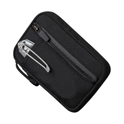 ALPAKA HUB Pouch Pro EDC Organizer - Small Tool Pouch for Electronics, Cables with YKK Zipper, Daily Use and Travel - Axogrid 300D Weatherproof UV Resistant Fabric - color: Black Axogrid 300D