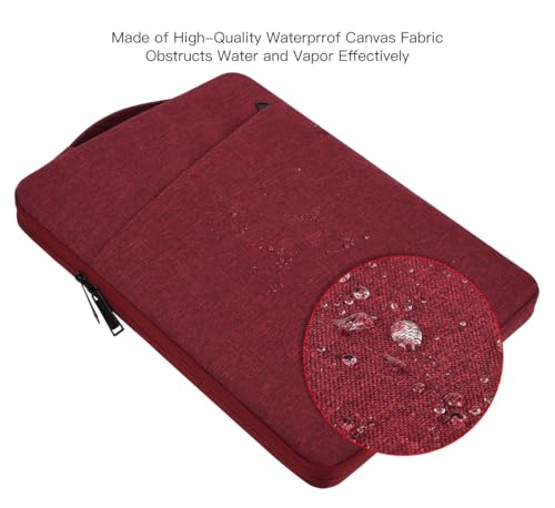 17-17.3 inch Laptop Sleeve Case for HP Pavilion 17/ Envy 17/ Dell Inspiron/Lenovo IdeaPad ThinkPad/LG Gram/MSI/ASUS ACR Notebook/Razer Blade Pro 17 Computer Bag, Wine Red - color: Wine Red, size: 17-17.3 Inch