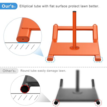 BeneLabel Weight Sled Fitness Strength Training Sled Weighted Sled Fits 1" & 2" Weight Plates Workout Sled Exercise Sled for Speed and Soccer Training