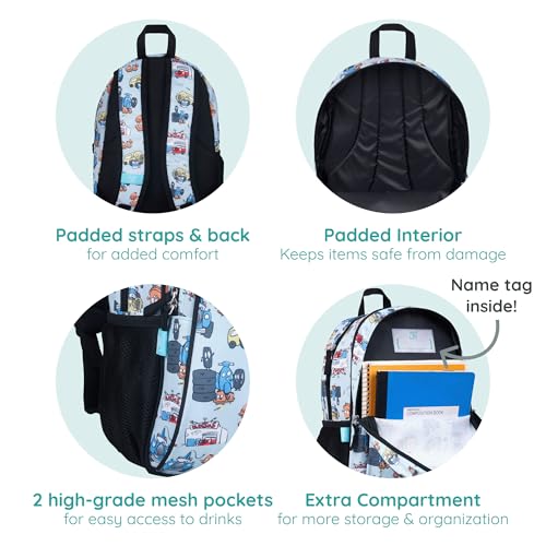 Wildkin Jo's Garage 15 Inch Backpack - color: Blue
