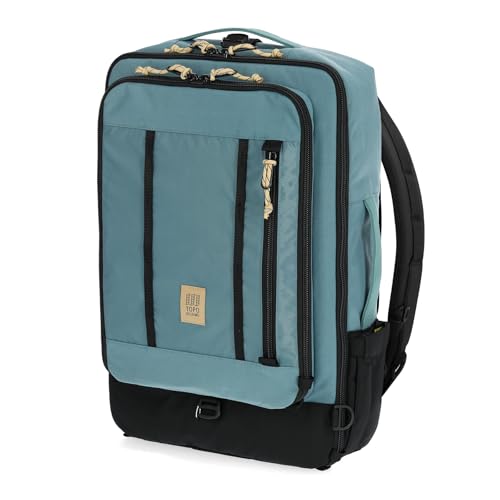 Topo Designs Global Travel Bag – 30L or 40L - Carry-On Compliant Most Airlines, Durable Travel Duffel Bag, Clam Shell Main Pocket, Laptop Sleeve, Backpack, Luggage (40L / Sea Pine) - color: Sea Pine, size: 40L