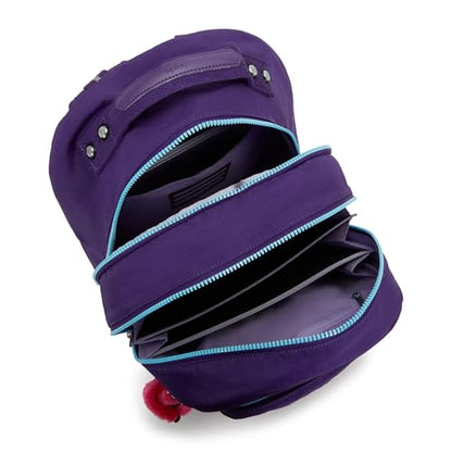Kipling Women's Class Room 17" Laptop Backpack, Durable, Spacious, with Protective Sleeve - color: Vip Purple, size: 11.5''L x 17''H x 9.5''D