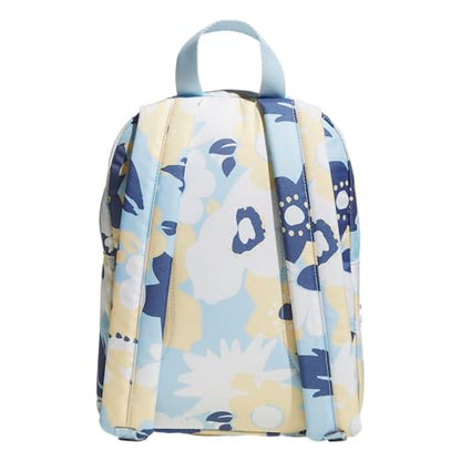adidas Kids Gotta-Have-It Mini Backpack – School Bag for Girls and Boys, 10L, Big Floral Ice Blue/Ice Blue, OSFA - color: Big Floral Ice Blue/Ice Blue