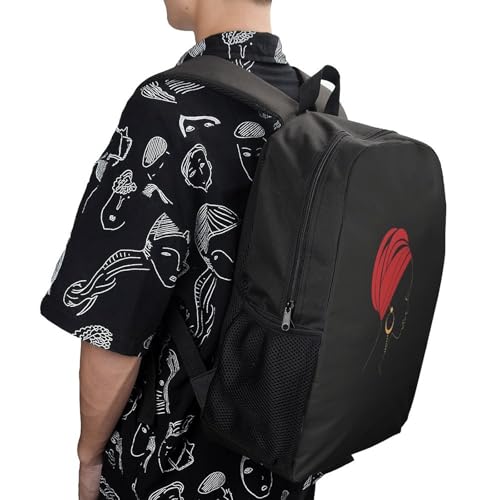 Travel Laptop Backpack Slim Durable Lightweight Back Pack Cute Simple Female Silhouette Small Backpack For Women Men - color: Simple Female Silhouette