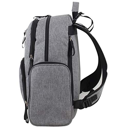 BODHI Baby Portable Diaper Changing Pad Diaper Changer Travel Bag, Changing Mat, Baby Changing Station, Infant Gift, Medium Gray Chambray - color: Medium Gray Chambray