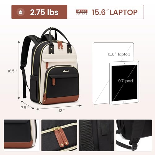 LOVEVOOK Diaper Bag Backpack, Baby Bag with Changing Pad, Large Diaper Backpack Boy Girl, Waterproof Baby Registry Bag for Mom Dad with Stroller Buckles, Beige Brown Black - color: Beige Brown Black
