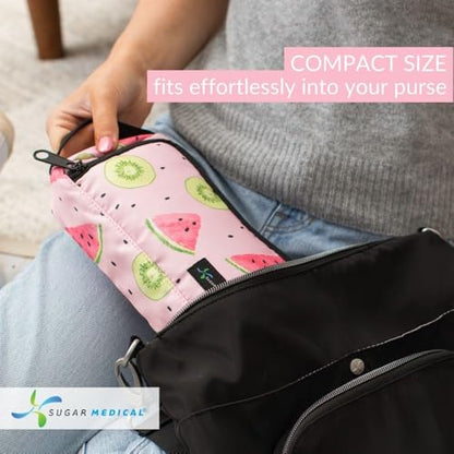 Sugar Medical Insulated Insulin Pen Case Organizer with Ice Pack - color: Watermelon