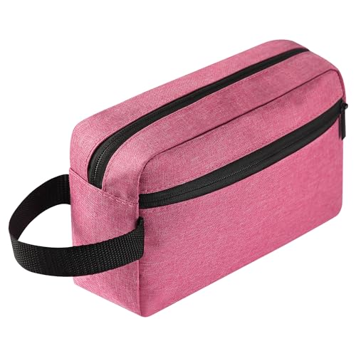 Icramsy Travel Toiletry bag Toiletry bag for women men Hanging Cosmetic bag Travel accessories for Women Men (Rosy) - color: Rosy