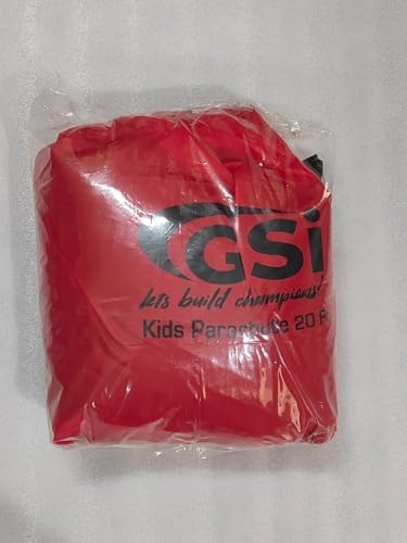 GSi Kids Play Parachute Rainbow Parachute Toy Tent Game for Children Gymnastics Cooperative Play and Outdoor Playground Activities (16 Feet) - size: 16 Feet