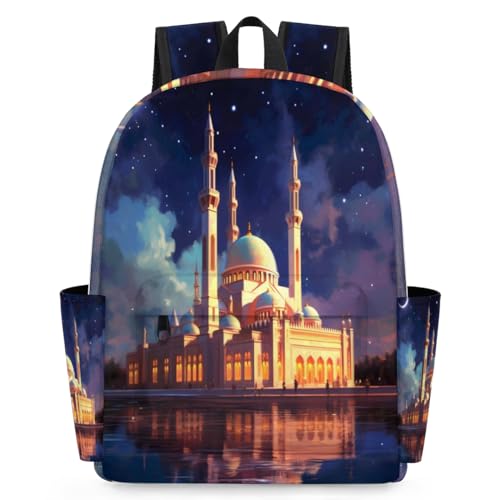QsirBC City Decor Small Travel Backpack Casual Daypack Backpacks Lightweight Waterproof College Bookbags for Women Gift - color: City Decor