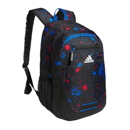 adidas Excelerator School Backpack, 33L - color: Splatter Black/Bright Royal Blue, size: OSFA