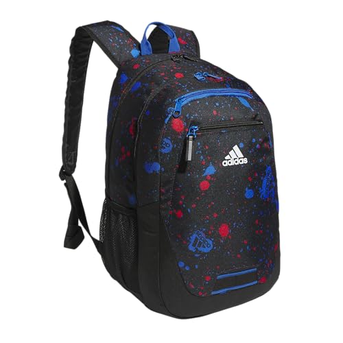 adidas Excelerator School Backpack, 33L - color: Splatter Black/Bright Royal Blue, size: OSFA