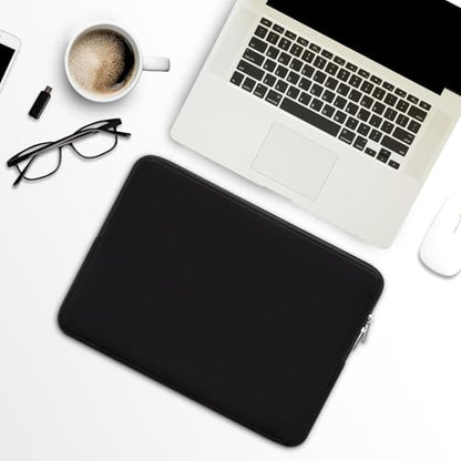 RAINYEAR 14 Inch Laptop Sleeve Case Protective Soft Padded Zipper Cover Carrying Computer Bag Compatible with 14“ Chromebook Computer Notebook for Dell HP ThinkPad Lenovo Acer(Black) - color: Black, size: 14"