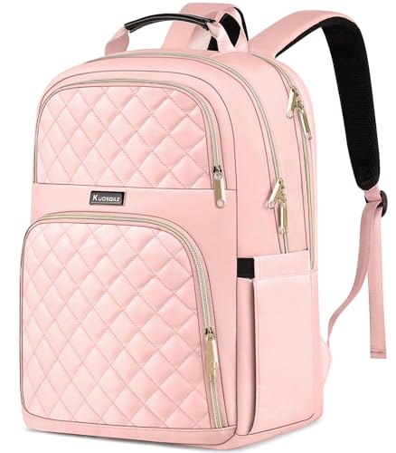 Backpack for Women, Large 17.3 Inch Work Travel Laptop Back Pack Purse Casual Daypacks, Pink - color: Pink, size: 17.3 Inch