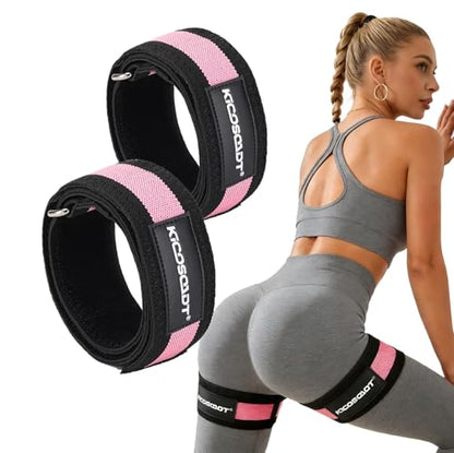 Blood Flow Restriction Bands for Women, BFR Training Bands for Legs, Hip and Thigh Workout Equipment with Carry Bag, Glute and Butt Exercise Bands for Home Gym