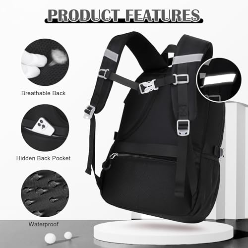 DIGOBAY Backpacks for Girls - 3PCS Girls Backpack with Lunch Box & Pencil Pouch School Backpacks for Elementary Middle High College School Bookbag for Teen Girl Kids Students Black - color: Black