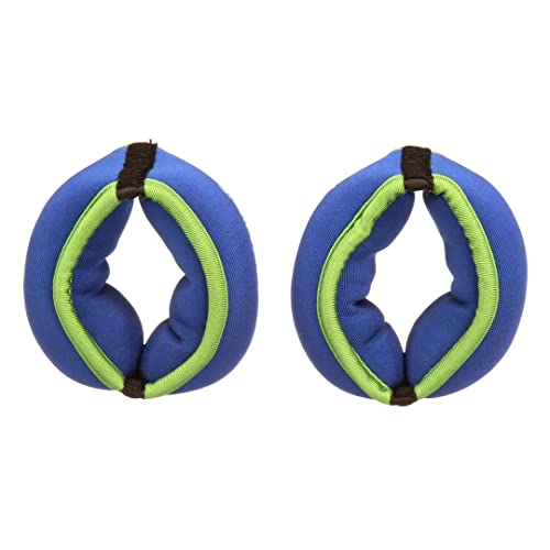 GYMENIST Wrist Weights Running Stylish Bracelet Pair of Weights Set of 2 Jogging Cardio Weight to Strengthen The Hands Forearm - style: 1 Lb (Blue - Green)