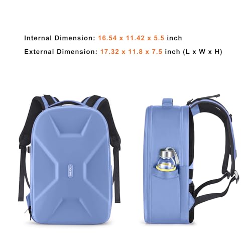 MOSISO Camera Backpack, DSLR/SLR/Mirrorless Photography Camera Bag 15-16 inch Waterproof Hardshell Case with Tripod Holder&Laptop Compartment Compatible with Canon/Nikon/Sony, Slate Blue - color: Slate Blue