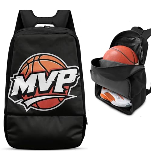 Basketball Backpack With Separate Ball Compartment And Shoes Fit Basketball Volleyball Football - color: MVP Basketball