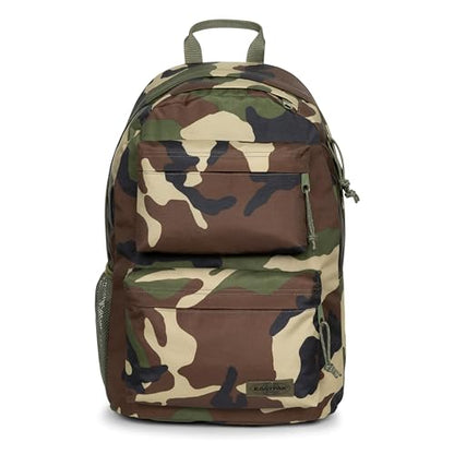 EASTPAK Padded Double – 24L Squared Backpack with Dual Front Pockets, 13” Laptop Sleeve, Bottle Holder & Padded Straps, Camo - color: Camo
