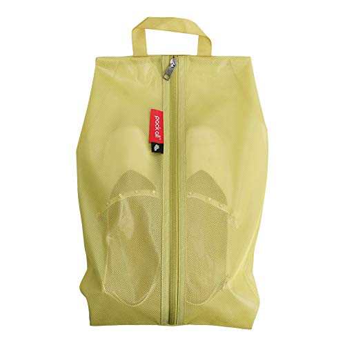 pack all Shoe Bag for Travel, Water-Resistant Shoe Pouch for Gym, Odor-Resistant Soccer Cleats Bag for Sport (Mustard, 1-Pack) - color: Mustard, style: 1 Pack