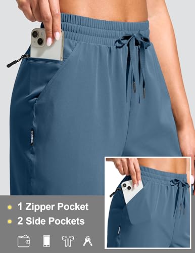 G Gradual Women's 13" Long Hiking Shorts with 3 Pockets - color: Dusty Blue, size: 3X-Large