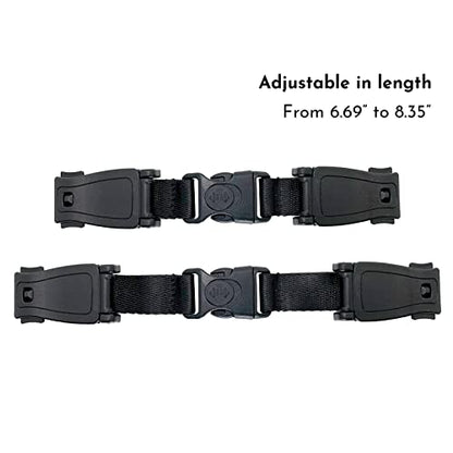 G Ganen Universal Child Chest Harness Clip Anti-Slip Baby Chest Clip Guard Compatible with Seats, Strollers, High Chairs, schoolbags, max. for 1.5 inch Width Harness (Black Set of 1)
