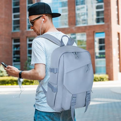 GAEKEAO Classical Basic Travel Backpack for Women and Men Lightweight Travel Workout Sports Backpack Casual Daypack, Blue - color: A03 Light Blue