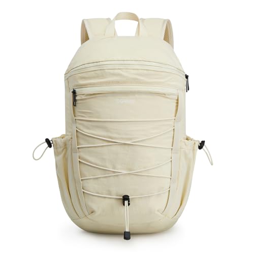 G4Free Hiking Backpack for Women Men 20L Lightweight Travel Backpacks Daypack Outdoor Daily Camping, Beige - color: Beige