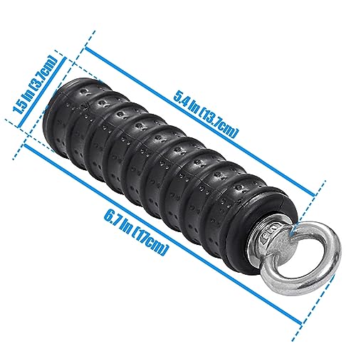 BLUSLM Ergonomic Tricep Rope Pulldown Attachments, Upgraded 27 32 40 & 47 Inch Extra Long Triceps Rope Cable Attachments for Gym, LAT Pull Down Bar for Cable Machine, Tricep Workout Cable Attachments - color: SINGLE HANDLE-1