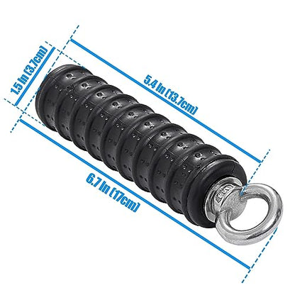 BLUSLM Ergonomic Tricep Rope Pulldown Attachments, Upgraded 27 32 40 & 47 Inch Extra Long Triceps Rope Cable Attachments for Gym, LAT Pull Down Bar for Cable Machine, Tricep Workout Cable Attachments - color: SINGLE HANDLE-1