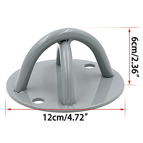 Hipiwe Ceiling Anchor Wall Mount Bracket for Suspension Straps, Gymnastic Rings, Aerial Yoga Swing & Hammock, Resistance Band, Battle Rope - color: 2 Pcs