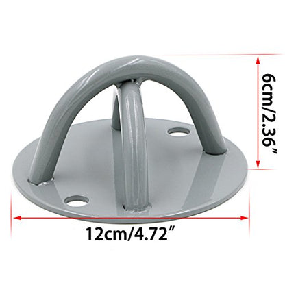 Hipiwe Ceiling Anchor Wall Mount Bracket for Suspension Straps, Gymnastic Rings, Aerial Yoga Swing & Hammock, Resistance Band, Battle Rope - color: 2 Pcs