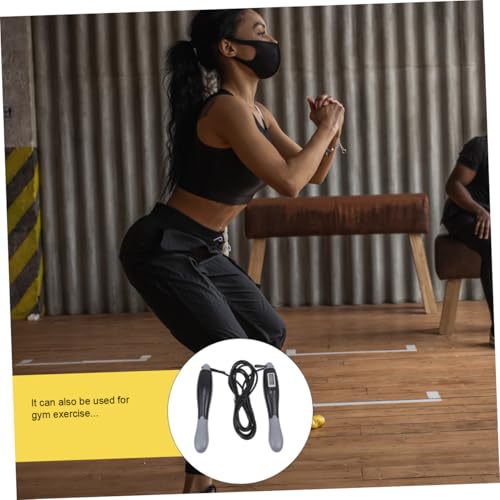 PRETYZOOM Smart Counting Skipping Rope for Adults Portable Lightweight Fitness Training Tool with Digital Counter Outdoor Practical Jump Rope for Weight Loss and Body Shaping