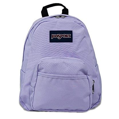 JanSport Half Pint Mini Backpack, 10.2 L - Durable Mini Bag Purse with Adjustable Shoulder Straps, Single Main Compartment, Zippered Stash Pocket, Pastel Lilac - color: Pastel Lilac