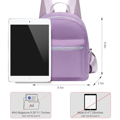 Etercycle Mini Backpack Purse for women, Small Backpack Purse, Shoulder Bag for Travel (Purple) - color: Purple