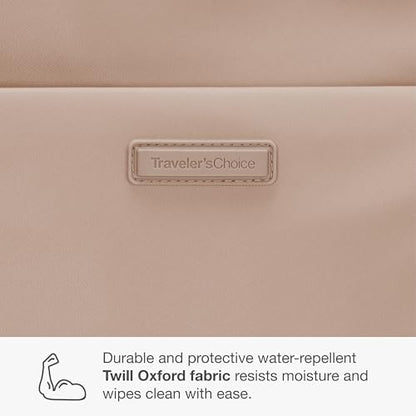 Traveler's Choice Women's Iria 20L Backpack, Latte Beige - color: Latte Beige
