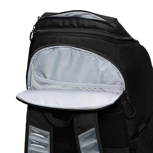 Nike, Unisex, Varsity Elite Backpack (32L), Black/Black/Metallic Silver, One Size - color: Black/Black/Metallic Silver, size: One Size