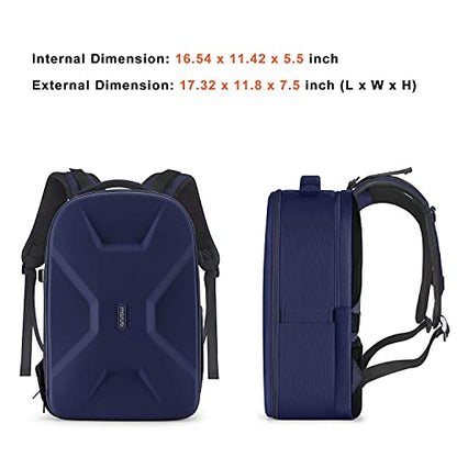 MOSISO Camera Backpack, DSLR/SLR/Mirrorless Photography Camera Bag 15-16 inch Waterproof Hardshell Case with Tripod Holder&Laptop Compartment Compatible with Canon/Nikon/Sony, Navy Blue - color: Navy Blue